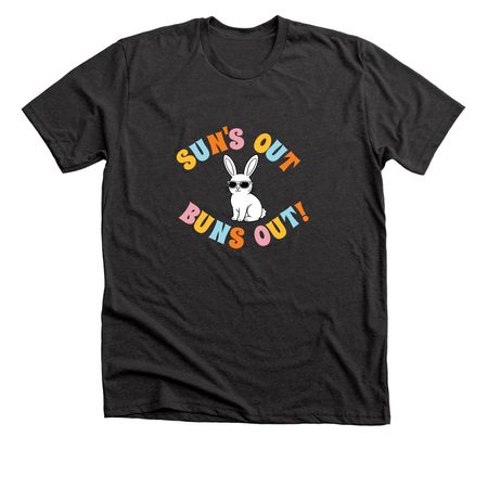 Sun's Out, Buns Out!, a Dark Grey Heather Premium Unisex Tee