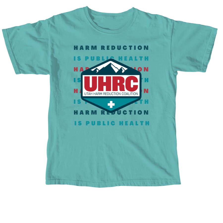 Harm Reduction Is Public Health, a Seafoam Comfort Colors Unisex Tee