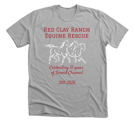 Celebrate Horse Rescue!, a Athletic Heather Premium Unisex Tee