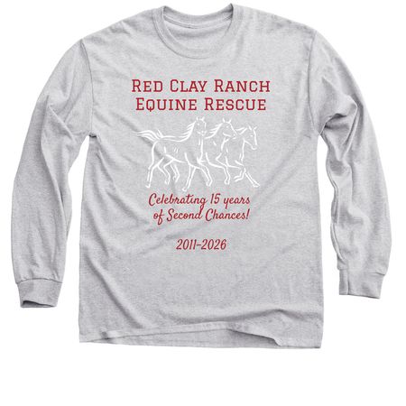 Celebrate Horse Rescue!, a Sport Grey Classic Long Sleeve Tee