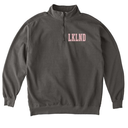 LKLND, a Pepper Comfort Colors Quarter Zip Pullover