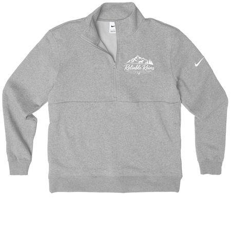 Reliable Partner, a Dark Grey Heather Nike Club Fleece Half Zip Pullover