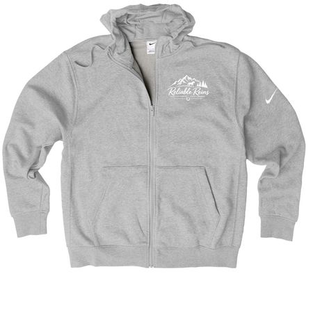 Reliable Partner, a Dark Grey Heather Nike Club Fleece Zip Up Hoodie