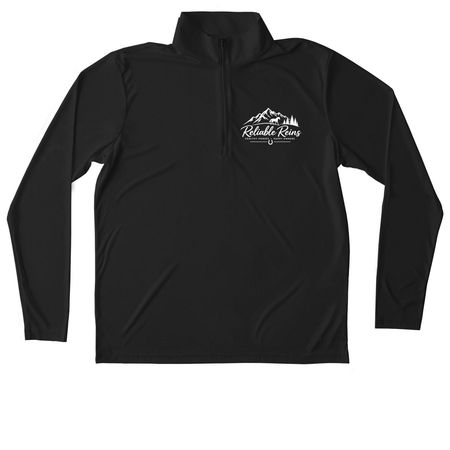 Reliable Partner, a Black Unisex Performance Quarter Zip Pullover