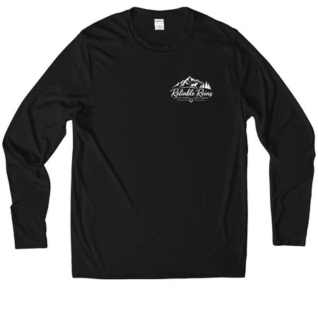 Reliable Partner, a Black UV Performance Long Sleeve Tee