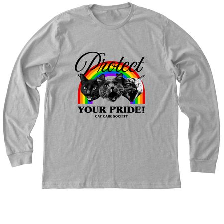 Protect Your Pride Shirts, a Athletic Heather Premium Long Sleeve Tee