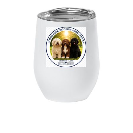2026 National Specialty Wine Tumbler, a White Insulated Wine Cup