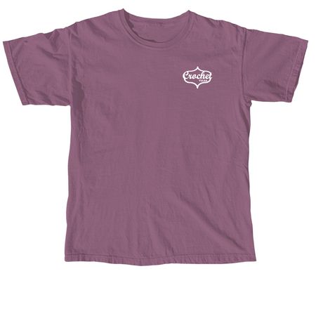 I Make Pretty Things, a Berry Comfort Colors Unisex Tee (back-view)