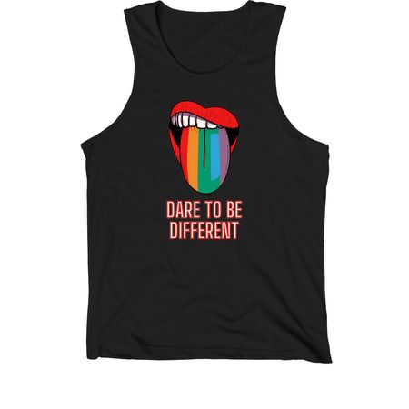 Dare To Be Different, a Black Premium Cotton Tank