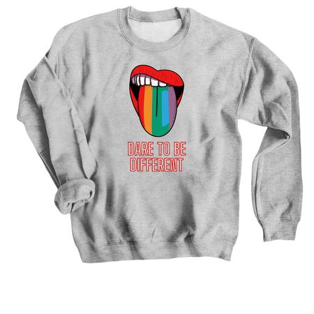 Dare To Be Different, a Sport Grey Crewneck Sweatshirt