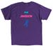 Using Our Feeties To Beat Diabetes, a Purple Classic Unisex Tee (back-view)