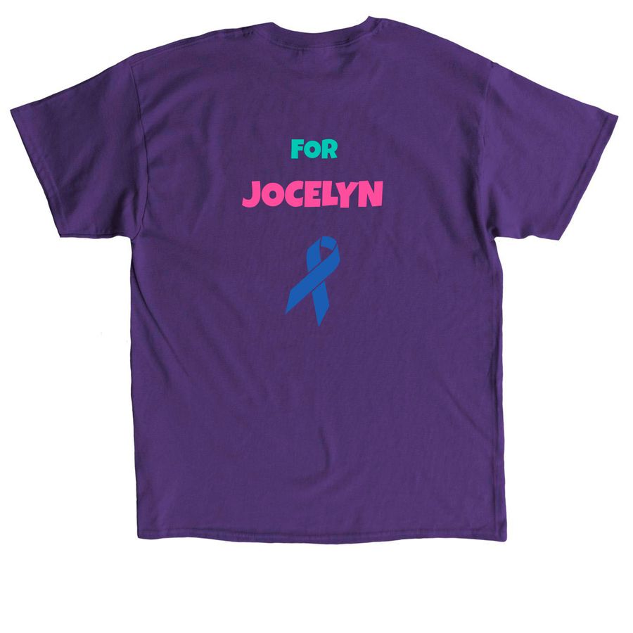 Using Our Feeties To Beat Diabetes, a Purple Classic Unisex Tee (back-view)