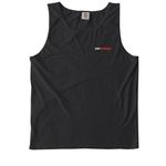 CPF/FAST No Smoke. All Fire., a Black Comfort Colors Tank Top (back-view)