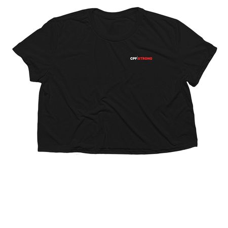 CPF/FAST No Smoke. All Fire., a Black Women?s Flowy Cropped Tee