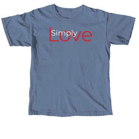 Love GOD Love People, a Blue Jean Comfort Colors Unisex Tee