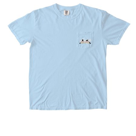 NWBC short sleeved shirts, a Chambray Comfort Colors Pocket Tee
