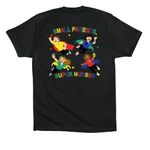 3W Merch, a Vintage Black Premium Cotton Tee (back-view)