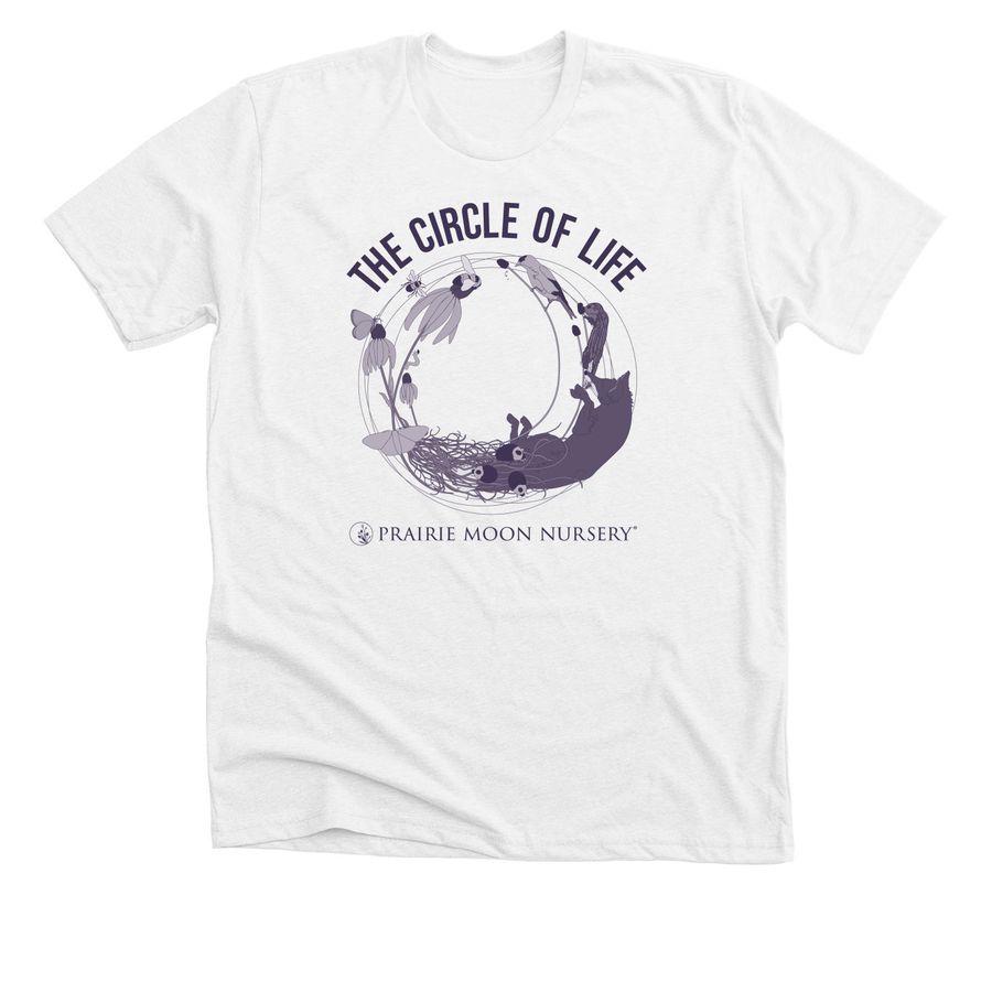 The Circle of Life, a Solid White Blend Premium Unisex Tee