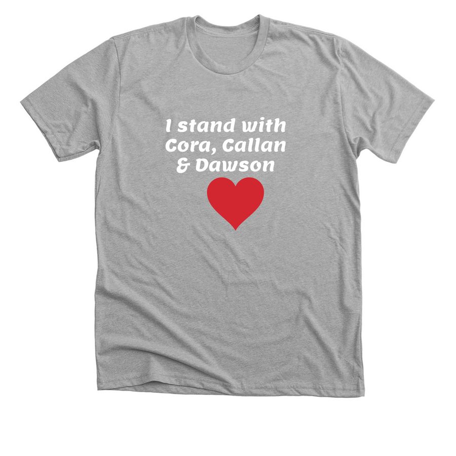 I stand with those 3 angels shirts&nbsp;, a Athletic Heather Premium Unisex Tee