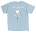 Zeta Phi Sorority T-Shirt Fundraiser, a Light Blue Classic Unisex Tee (back-view)