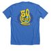 50th Birthday Special!, a Heather True Royal Premium Unisex Tee (back-view)