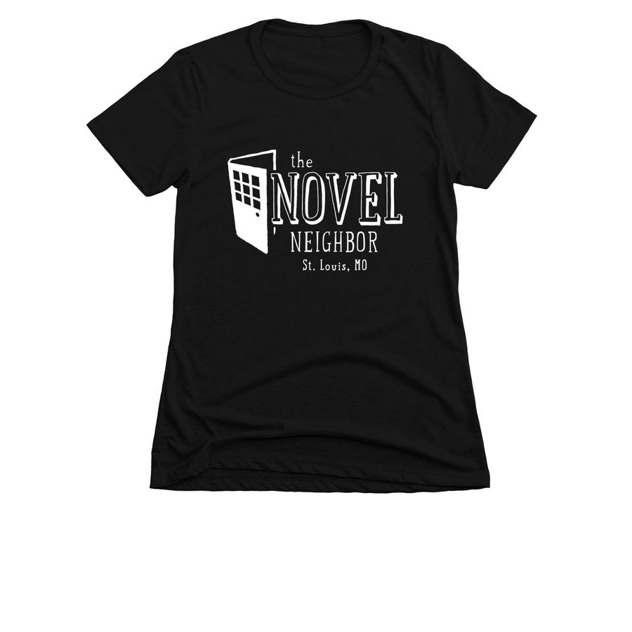 Novel Neighbor OG Logo, a Black Women's Slim Fit Tee