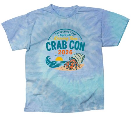 Crab Con Specialty Shirt, a Lagoon Classic Tie Dye Tee