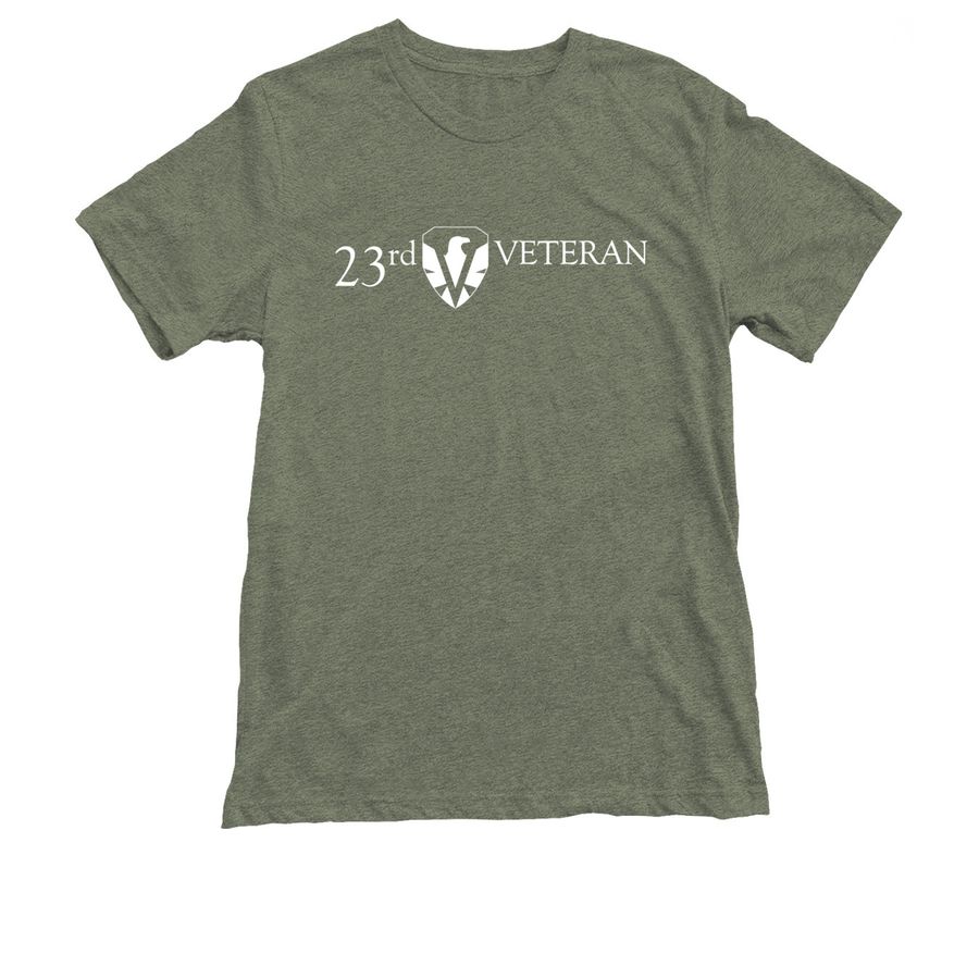 23rd Veteran "Impact" (Men's / Unisex), a Military Green Triblend Tee