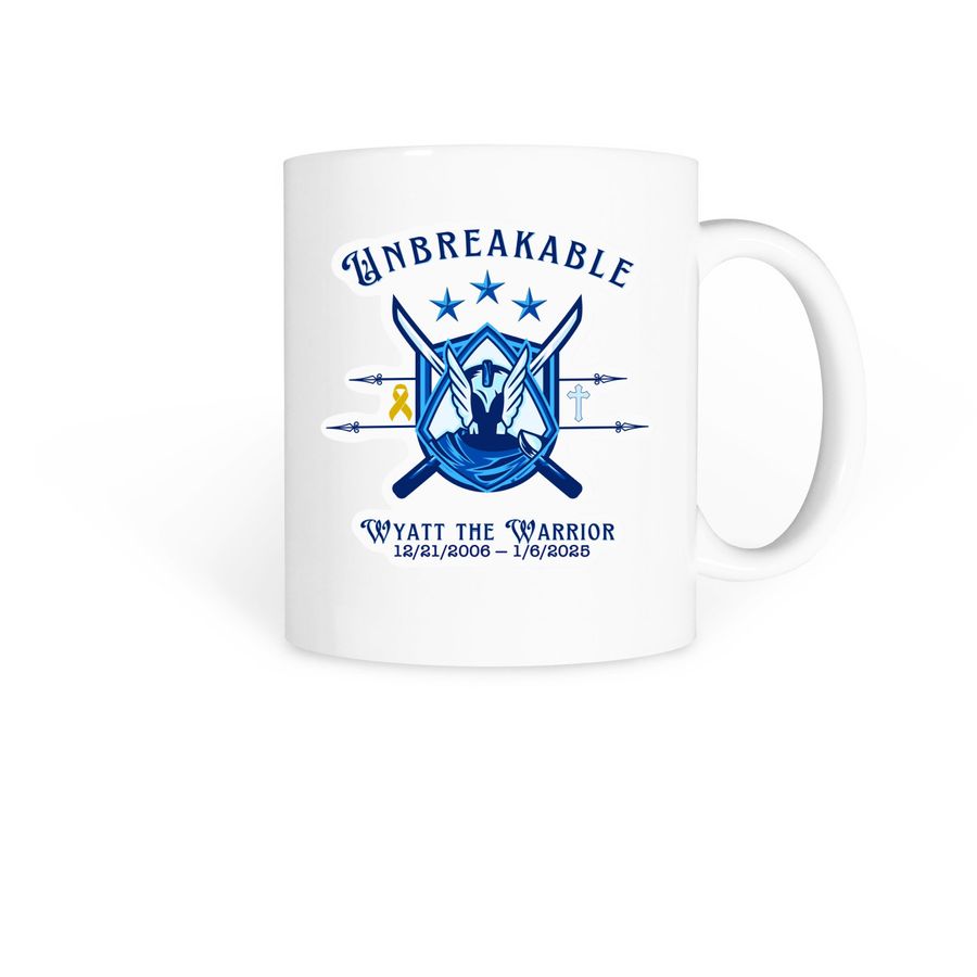 Wyatt the Warrior, a White Coffee Mug