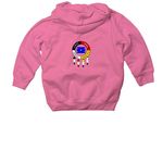Toddler - Iron Women&nbsp;, a Raspberry Toddler Pullover Hoodie (back-view)