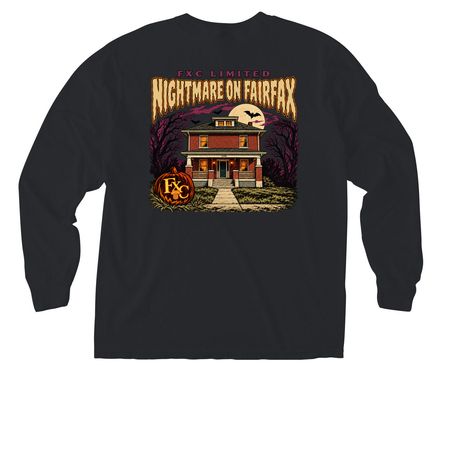 Halloween 2026 Pocket tee, a Black Comfort Colors Long Sleeve Pocket Tee (back-view)