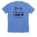 PMRT Fundraising&nbsp;, a Heather Columbia Blue Premium Unisex Tee (back-view)