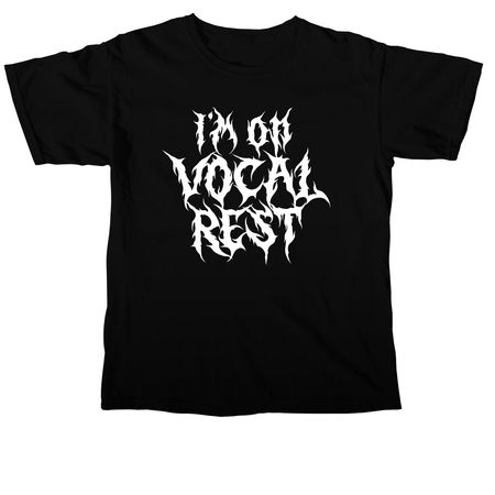 Vocal Rest 2.0, a Black Comfort Colors Unisex Tee