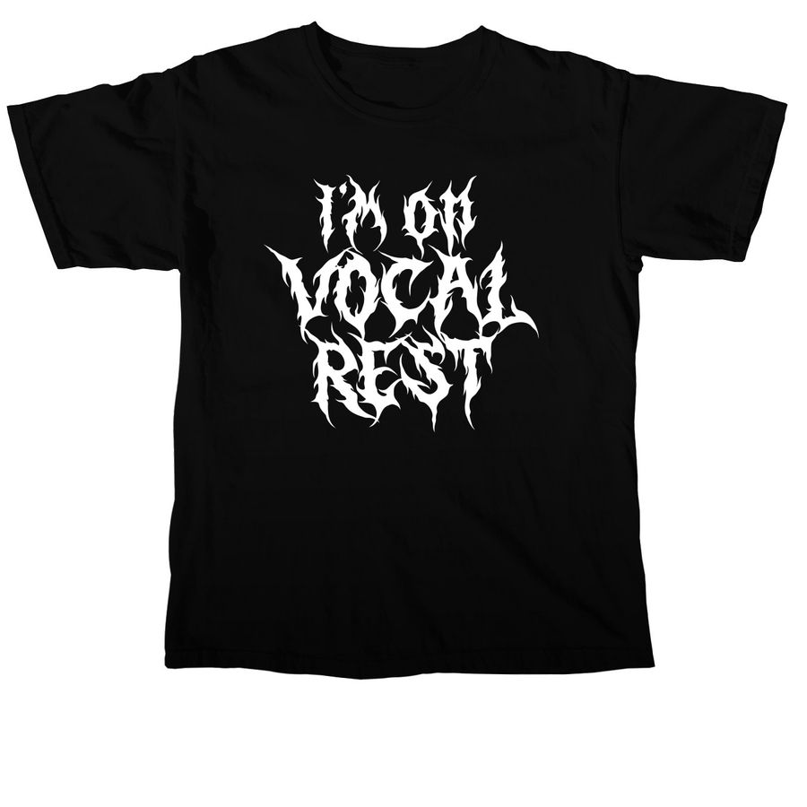 Vocal Rest 2.0, a Black Comfort Colors Unisex Tee