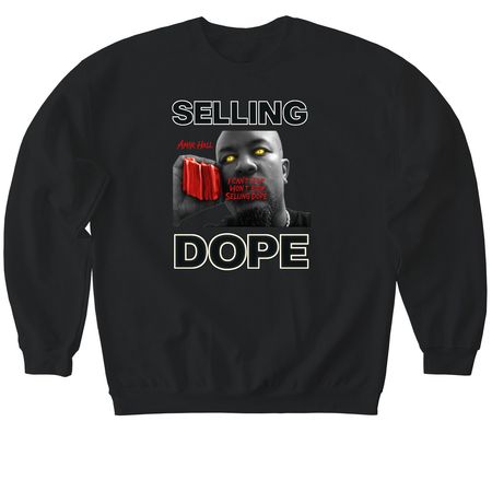 I Can't Stop, Won't Stop (T-Shirt), a Black Softstyle Crewneck Sweatshirt