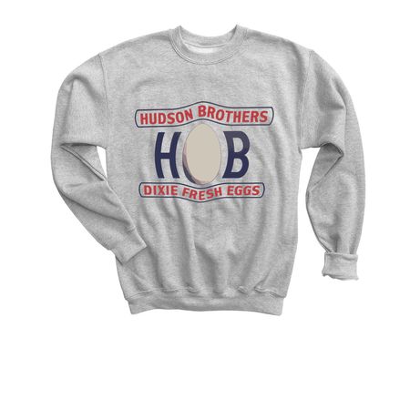 Hudson Brothers Eggs Apparel, a Sport Grey Youth Crewneck Sweatshirt