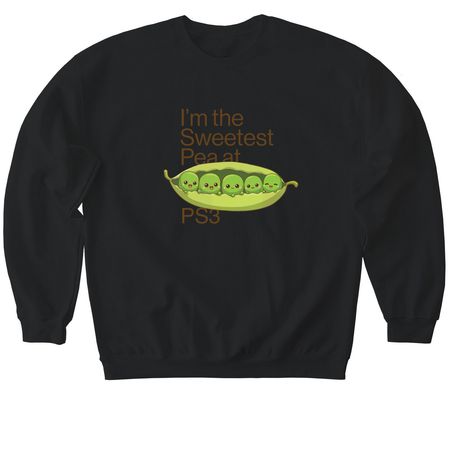 Sweetest Pea at PS 3, a Black Softstyle Crewneck Sweatshirt