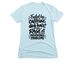 Rescue Fuel, a Ice Blue Women's Slim Fit Tee