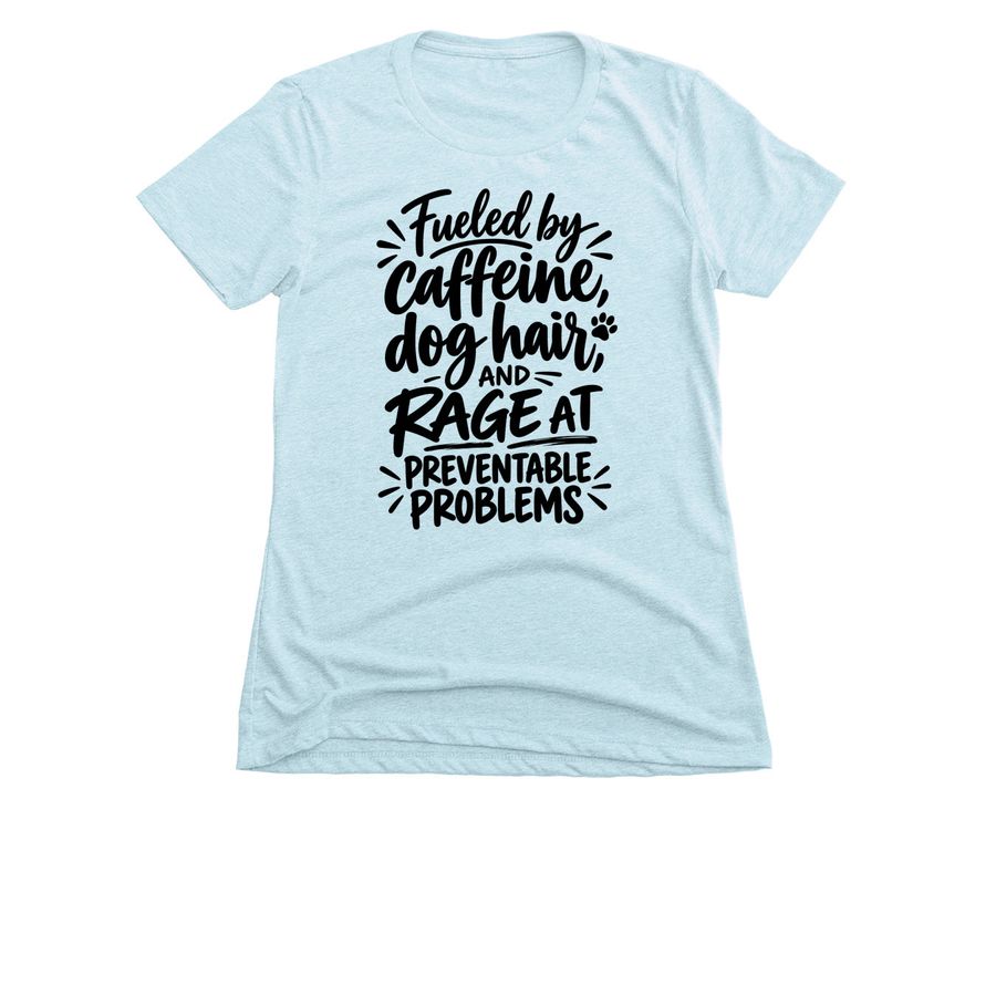 Rescue Fuel, a Ice Blue Women's Slim Fit Tee