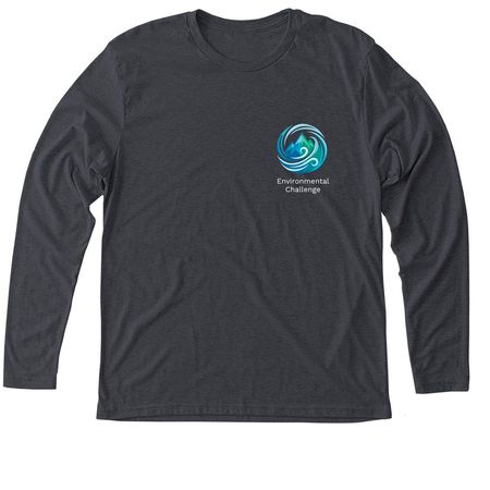 Environmental Challenge Logo Tops, a Vintage Navy Triblend Long Sleeve Tee