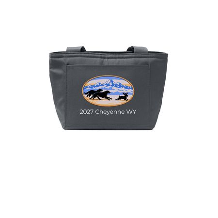 2027 Lunch Tote, a Grey Steel Insulated Lunch Tote