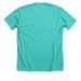 Revolutionary Hammer & Sickle Tops, a Heather Sea Green Premium Unisex Tee (back-view)