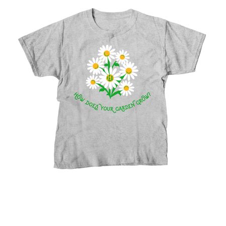 P.E.O. - HOW DOES YOUR GARDEN GROW?, a Sport Grey Youth Unisex Tee