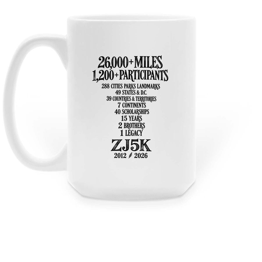 ZJ5K Legacy Mug, a White Large Coffee Mug (back-view)