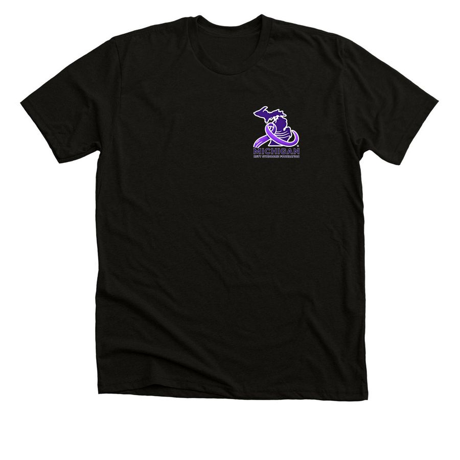 Michigan Rett Syndrome Foundation, a Black Heather Premium Unisex Tee