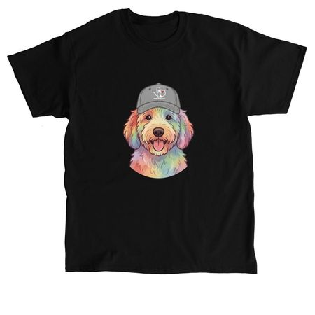 Colorful Doodle Tee, a Black Classic Unisex Tee