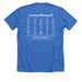 2026 Community Retreat T-shirt, a Heather True Royal Premium Unisex Tee (back-view)