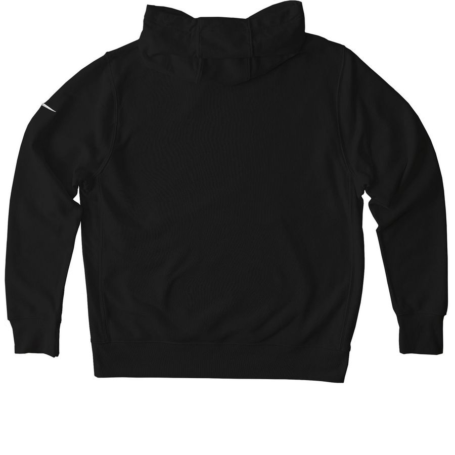 Nike Football Hoodie&nbsp;, a Black Nike Club Fleece Pullover Hoodie (back-view)