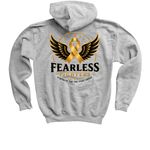 In Memory Of Adeline, a Sport Grey Youth Pullover Hoodie (back-view)