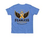 In Memory Of Adeline, a Heather Columbia Blue Premium Youth Tee (back-view)